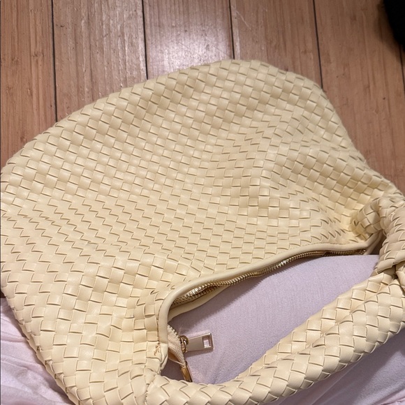 Anthropologie yellow Woven Hobo Bag - Picture 4 of 6